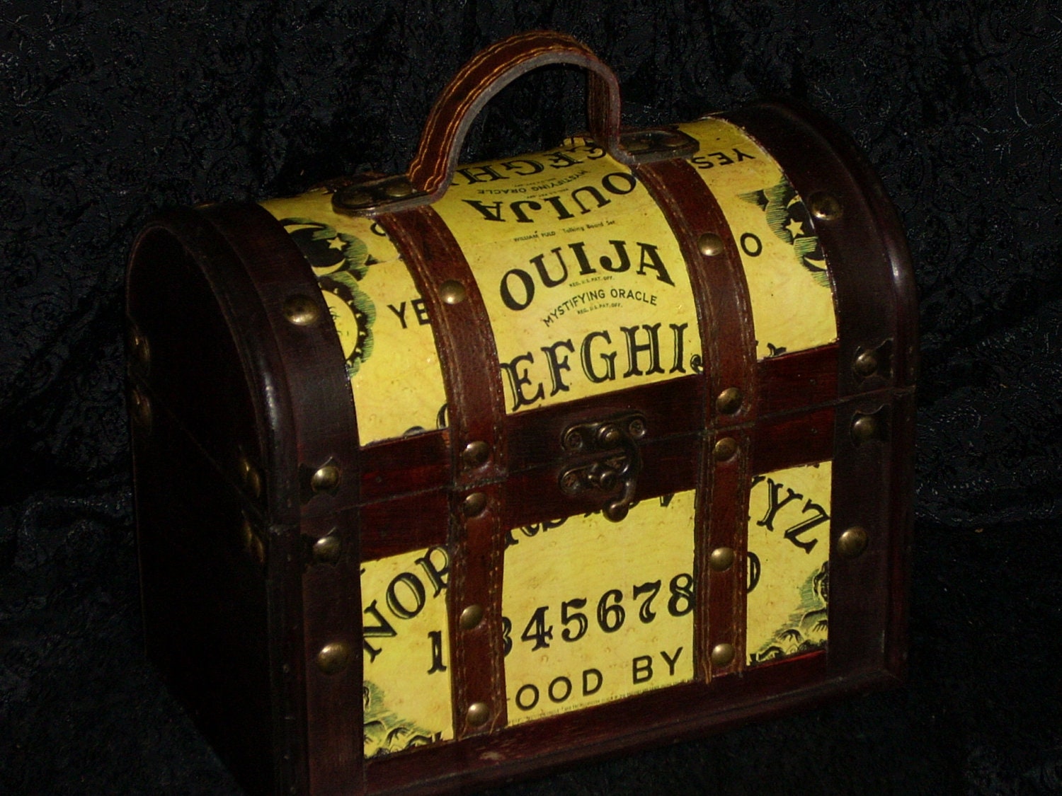 STEAMPUNK Ouija Board purse box purse Witch FREE