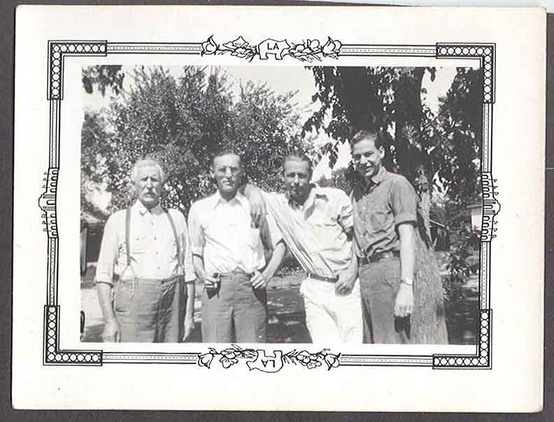 SMOKING Cigarrette MAN and his Brother w Friends hanging out VINTAGE Photo snapshot