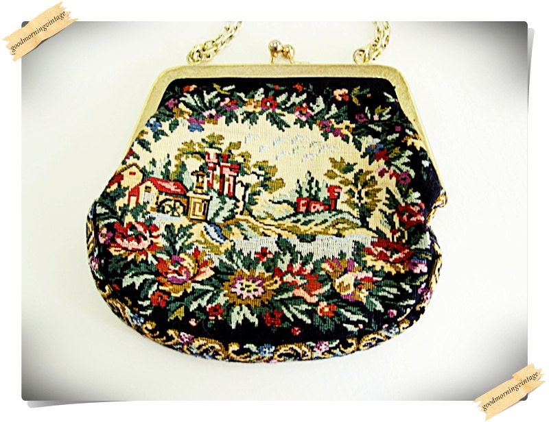 Cloth Petit Point Purse by Walborg