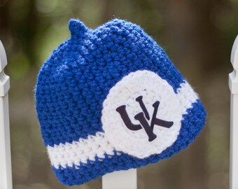 UK Kentucky Nub Tip Beanie  (sizes newborn - toddler)