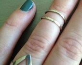 Sterling Silver 'Helio' Mid Finger Ring