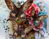 Butterfly Set Emmie's Dream Butterflies Scrapbook Embellishment Tag, Card, Mini Album, Wedding