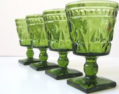 Vintage Glassware, Colony Park Lane Green