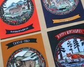 Animal Postcards (Set of 8)