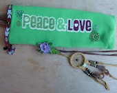 Inventory Reduction SALE, Spring Madness 40% Off, Peace and Love No Loss FESTIVAL Pouch, Mini Dream Catcher, wear on Hip Belt was 30, now 18
