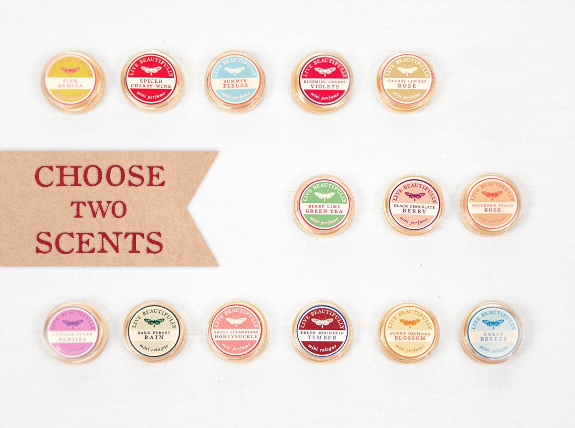 Natural Perfume and Cologne Minis - You Pick 2 Scents - Sampler size