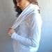 White Sweatshirt NANA WINTER Women sweater /  Gift for her / Women fashion