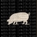 Antique Dictionary Print Pig Silhouette Farm Digital Download for Dictionary Pages, Papercrafts, Transfer, Pillows, etc.Burlap No 7525