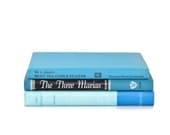 Vintage 3 Book Collection Aqua Blue Interior Design Vintage Book Decor