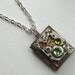 Steampunk book locket necklace - with vintage watch movement and real Swarovski crystals