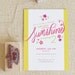 Sunshine Birthday Party Invitation