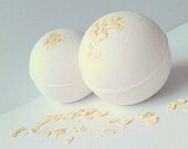 Oatmeal Milk and Honey Bath Bomb by ZEN-ful, Bath Bomb Unscented, All Natural Bath Bomb, Gift Ideas, Gifts For Her, 5.5 oz
