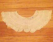 Vintage 1940s  Lace Collar/ Crocheted/ Rockabilly VLV