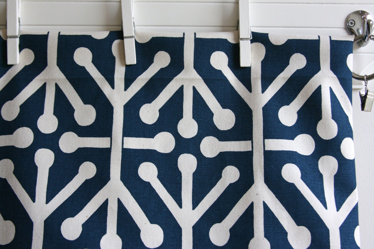 Aruba Feliz in Blue / Natural Home Decor Weight Fabric from Premier Prints - ONE YARD