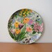 Vintage Serving Tray, Multicolored Pop Art Flowers