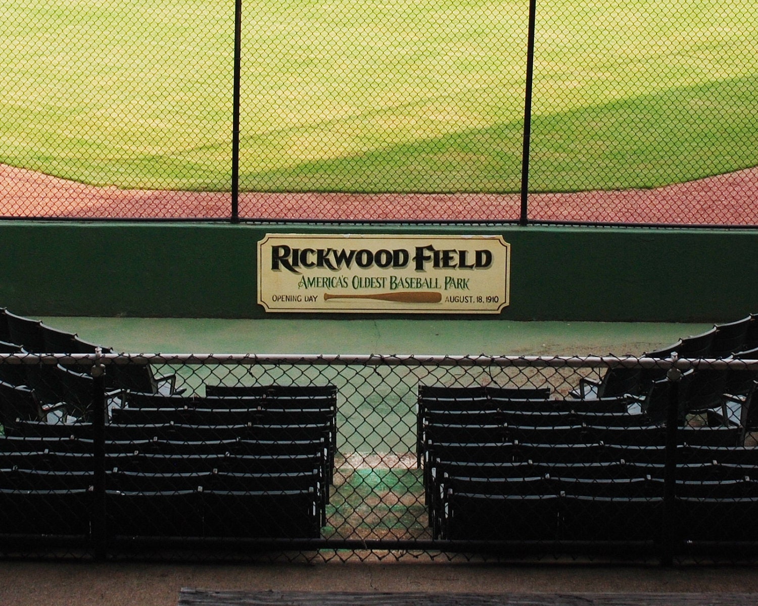 8 X 10 Rickwood Field iconic sign, fine art print