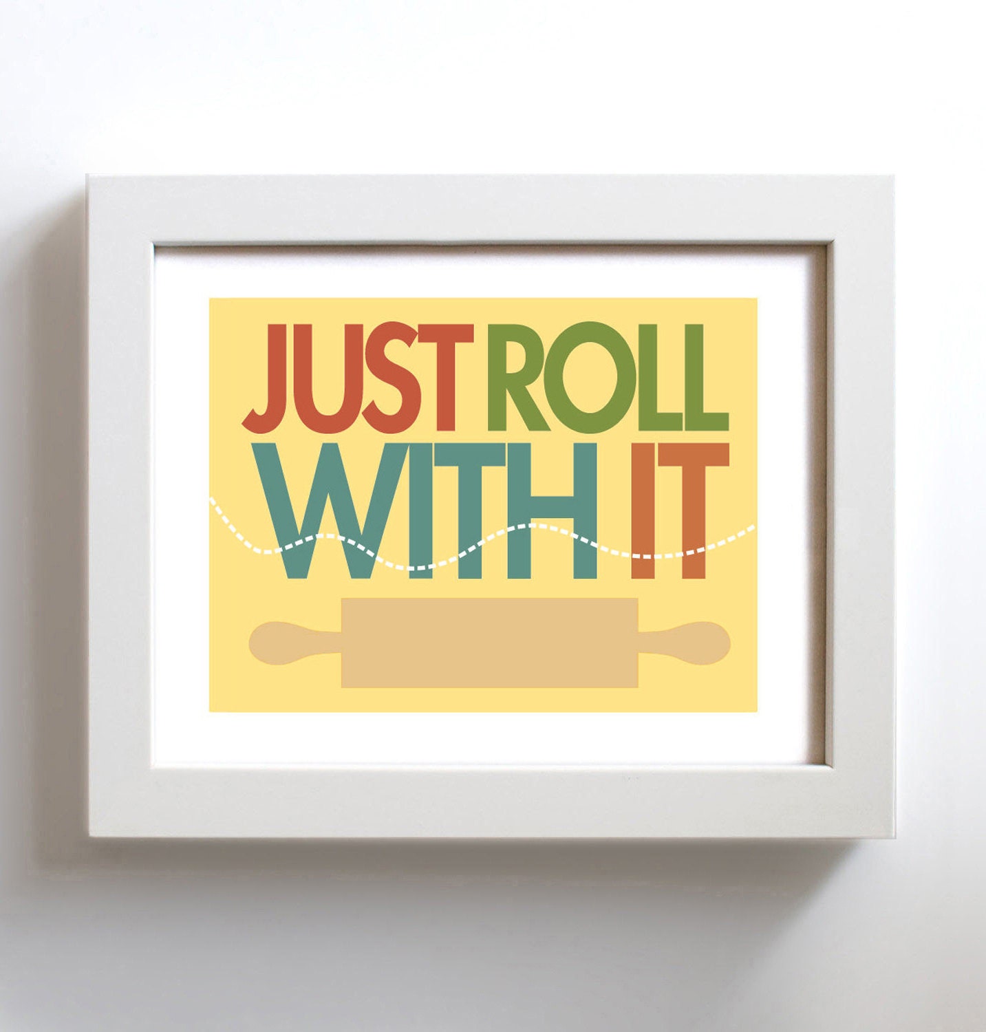 Kitchen Art Print Rolling Pin Kitchen Decor Cooking Quote