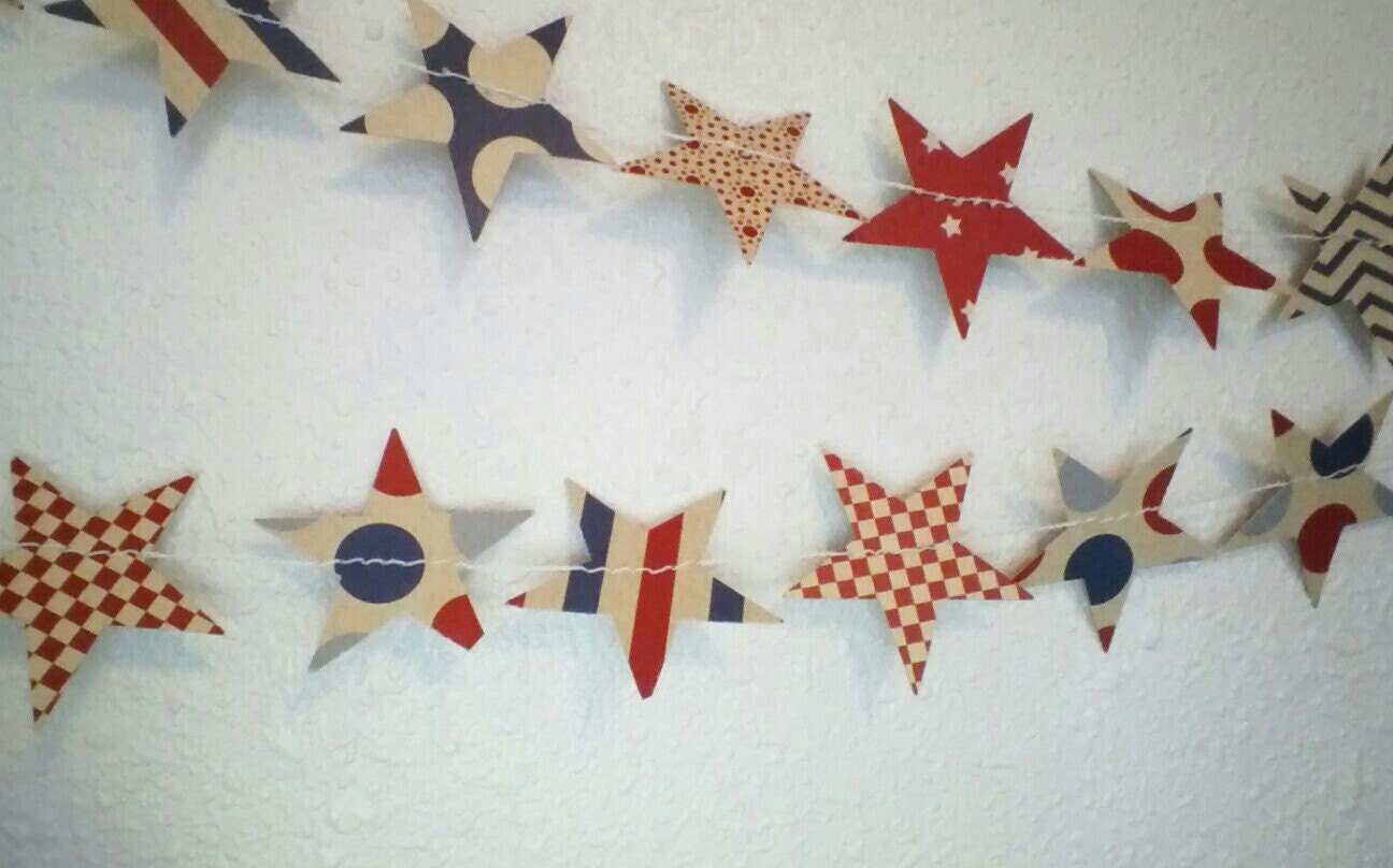 Independence Day Americana Star Garland