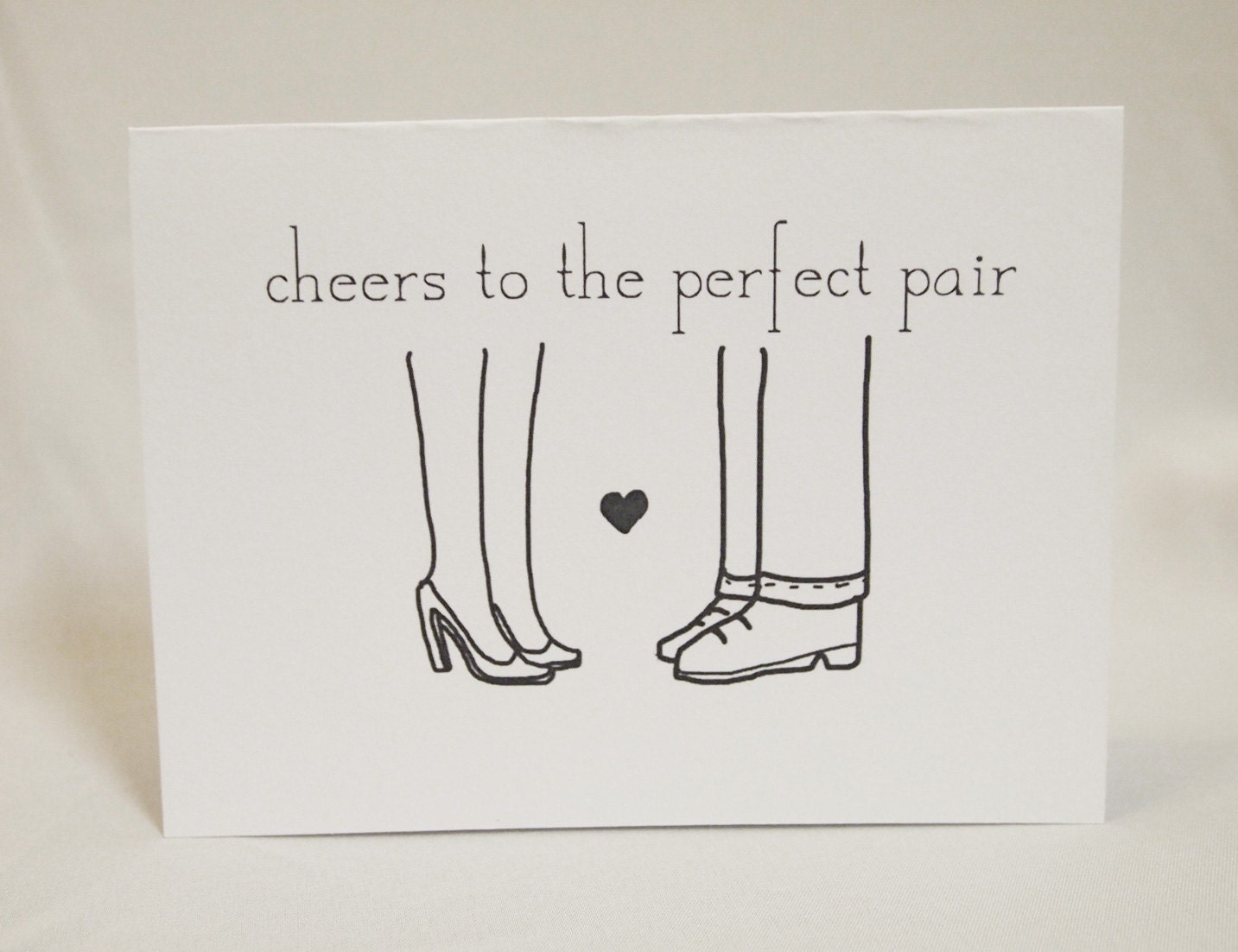 Wedding Congratulations Card - Cheers To The Perfect Pair