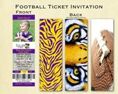 LSU Football Birthday Ticket Invitation Il_170x135