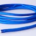 Fabric braided cable, blue