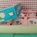 sweet liitle - vintage-  japanese porcelain tea set - little girl with puppy