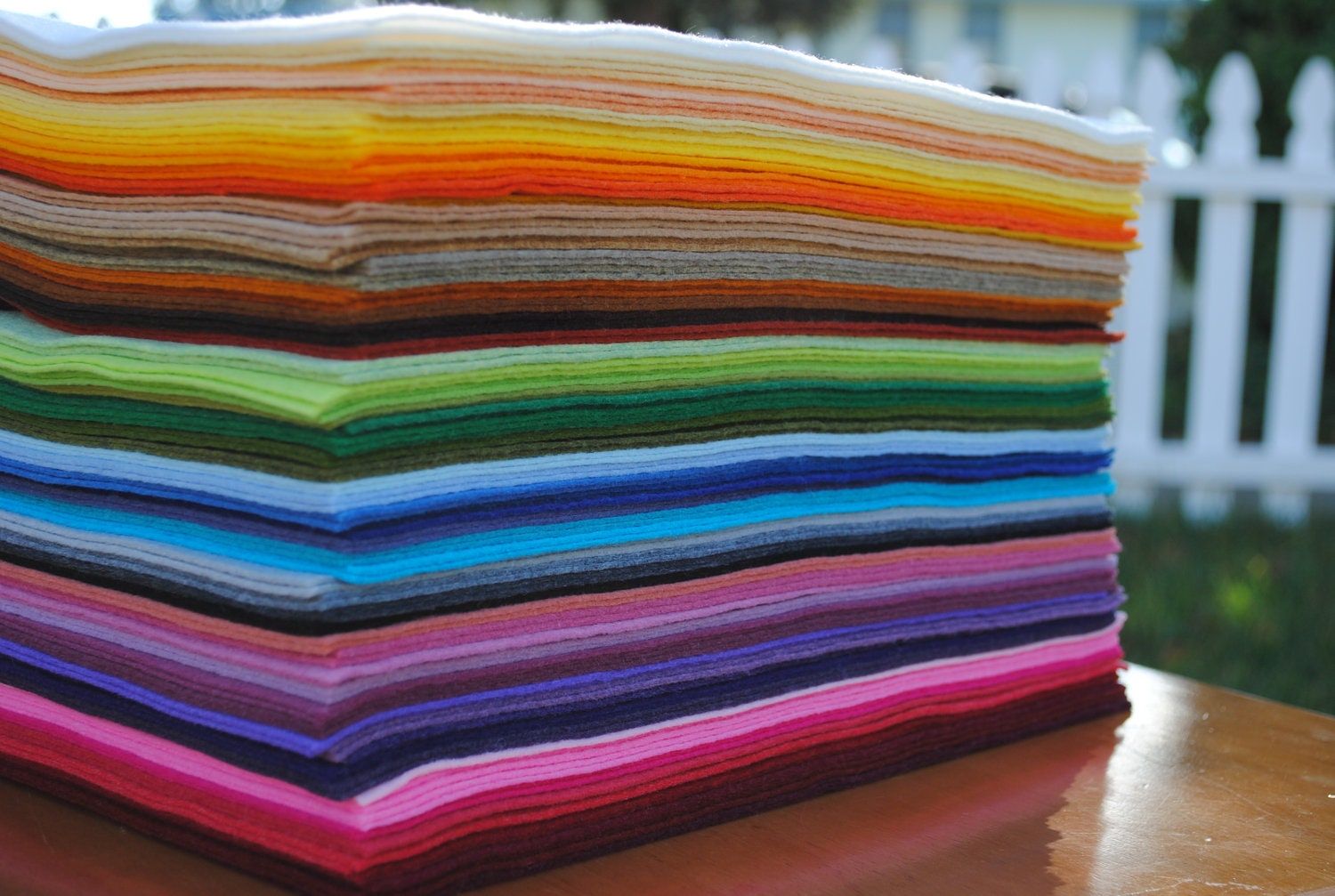 9" x 12" Wool Blend Felt Sheets, 12 pieces, Your Choice of Colors