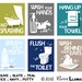 Childrens Bathroom Art Prints, Brush Your Teeth -custom colors- word art 8x10 typography print, art for the bathroom