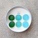 Glass Gem Magnets -  Ocean Deep - FREE SHIPPING