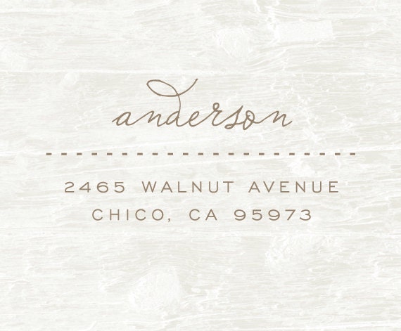 Custom Address Stamp, Wood handled Rubber Stamp, Calligraphy Stamp, Personalized Gift, Custom Address Rubber Stamp, Housewarming Gift