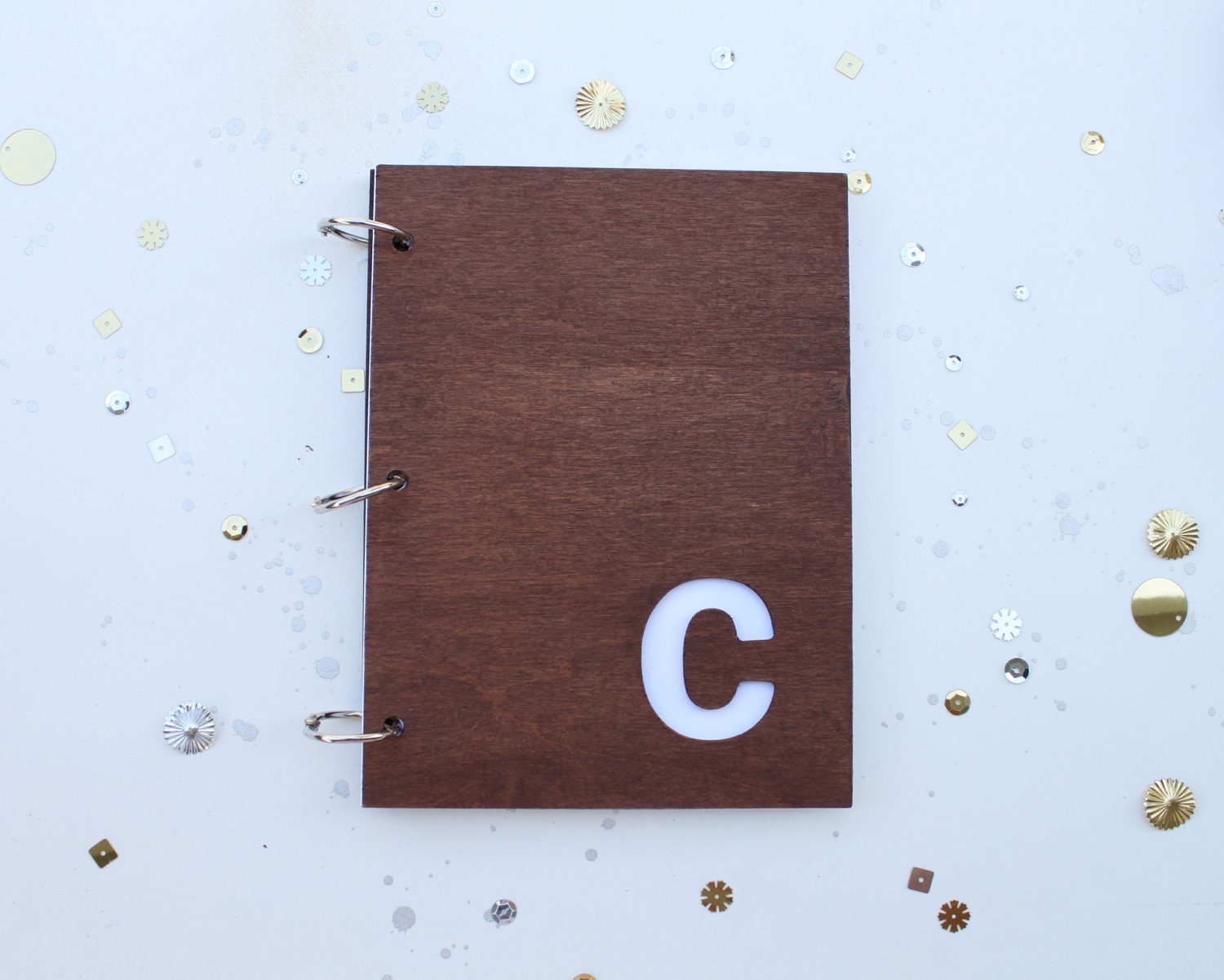 Custom monogram 6"X8" journal/ mini album