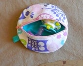 Paci Pod in Michael Miller Fabric in Forest Life Baby Girl Paci Pod Ready to Ship