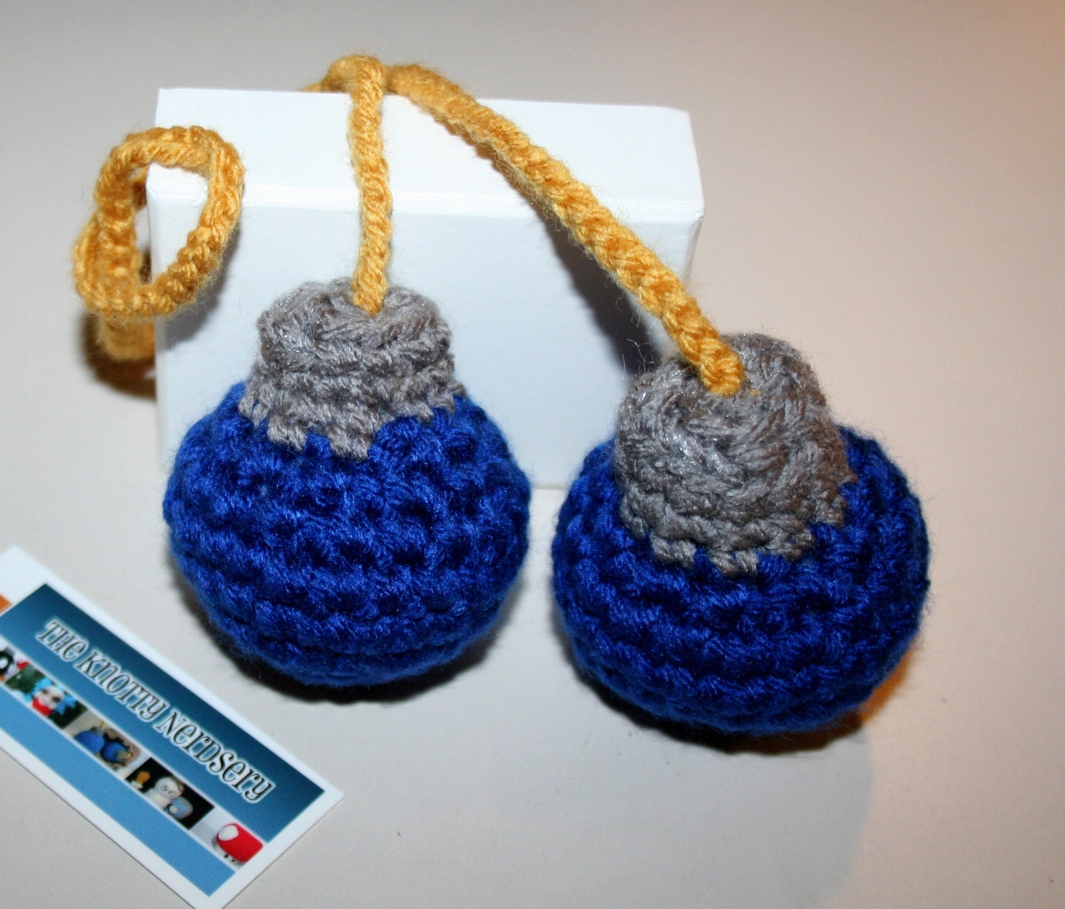 Zelda Inspired Blue Bomb Rearview Mirror Hanging