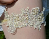 Embellished Gold Bridal Garter