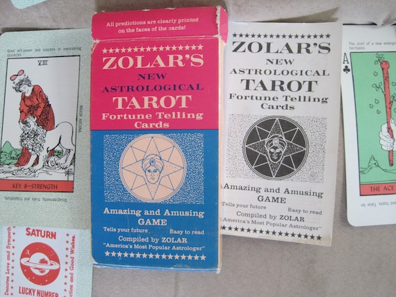 Vintage 1969 Zolar's New Astrological Tarot Fortune Telling Cards 56 card Deck Oracle Gypsy