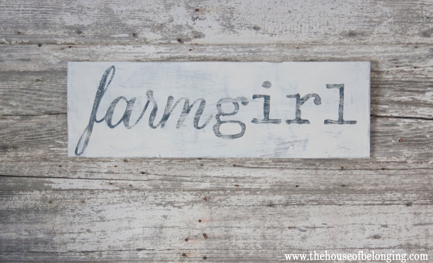 Farmgirl Hand Painted Sign