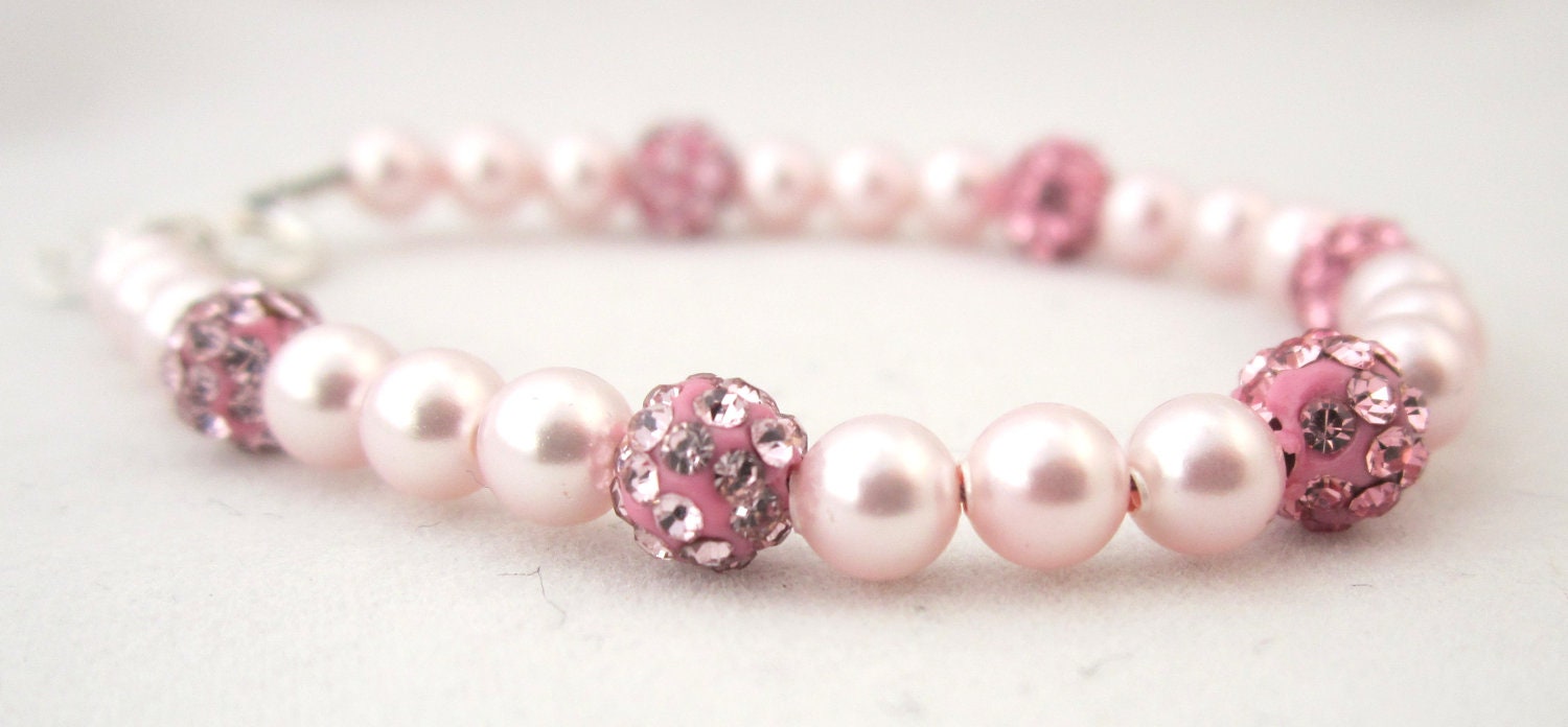 Pink Baby, Child Sparkling Keepsake Bracelet (BSHP)