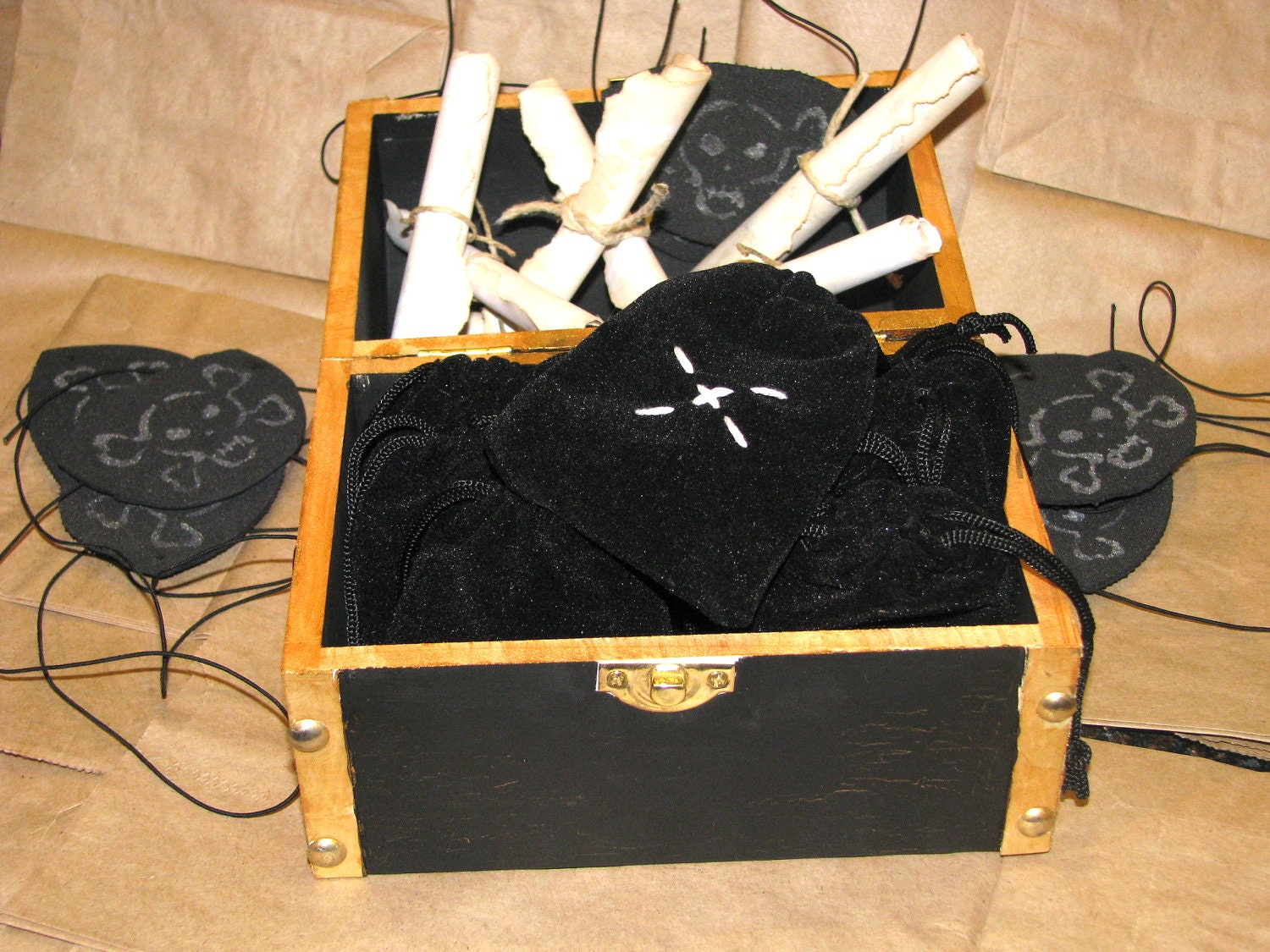 Pirate Birthday Party Favors Trinket box Treasure Chest Pirate Treasure
