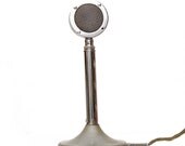 Vintage Astatic Lollipop Microphone, Chrome, Atomic Age