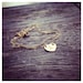 Medium Heart Bracelet - Heart Initial Layered Bracelet - All 14k Gold Filled - Personalization Gift