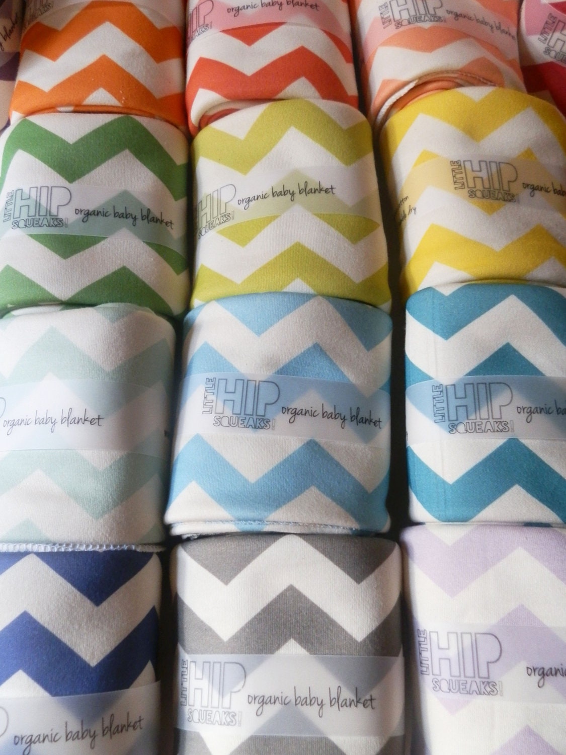 Swaddling Blanket, Chevron, Your Color Choice, Chevron Baby Bedding