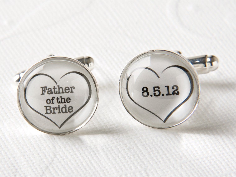 Father of the Bride Cufflinks - Perfect Wedding Accessory Gift for your Father