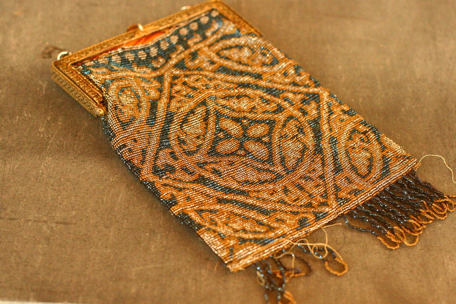 30% OFF SALE - Vintage Beaded 1920s Purse, Flapper Purse, Vintage Purse, Art Deco