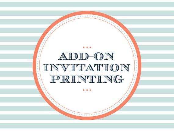 Add On Professional Printing Your Invitation Order Il_570xn