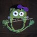 Frankenstein Monster Hat Pattern - Crochet Pattern 5 (us and uk Terms) - Beanie and Earflap Pattern - Newborn to Adult - INSTANT DOWNLOAD