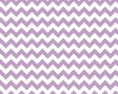 Cotton Fabric CHEVRON/ Riley Blake  - Lavender white small chevron