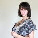 Women felted scarf cobweb felt wool silk shawl - brown beige - boho - Mothers day gift  - natural neutral - autumn scarf