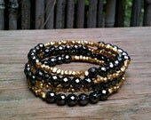 Juli Bracelet / Hematite Wrap Bracelet