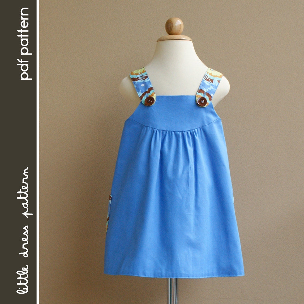 Payton Reversible Dress - PDF Pattern - Size 12 months to 8 years old and tutorial.