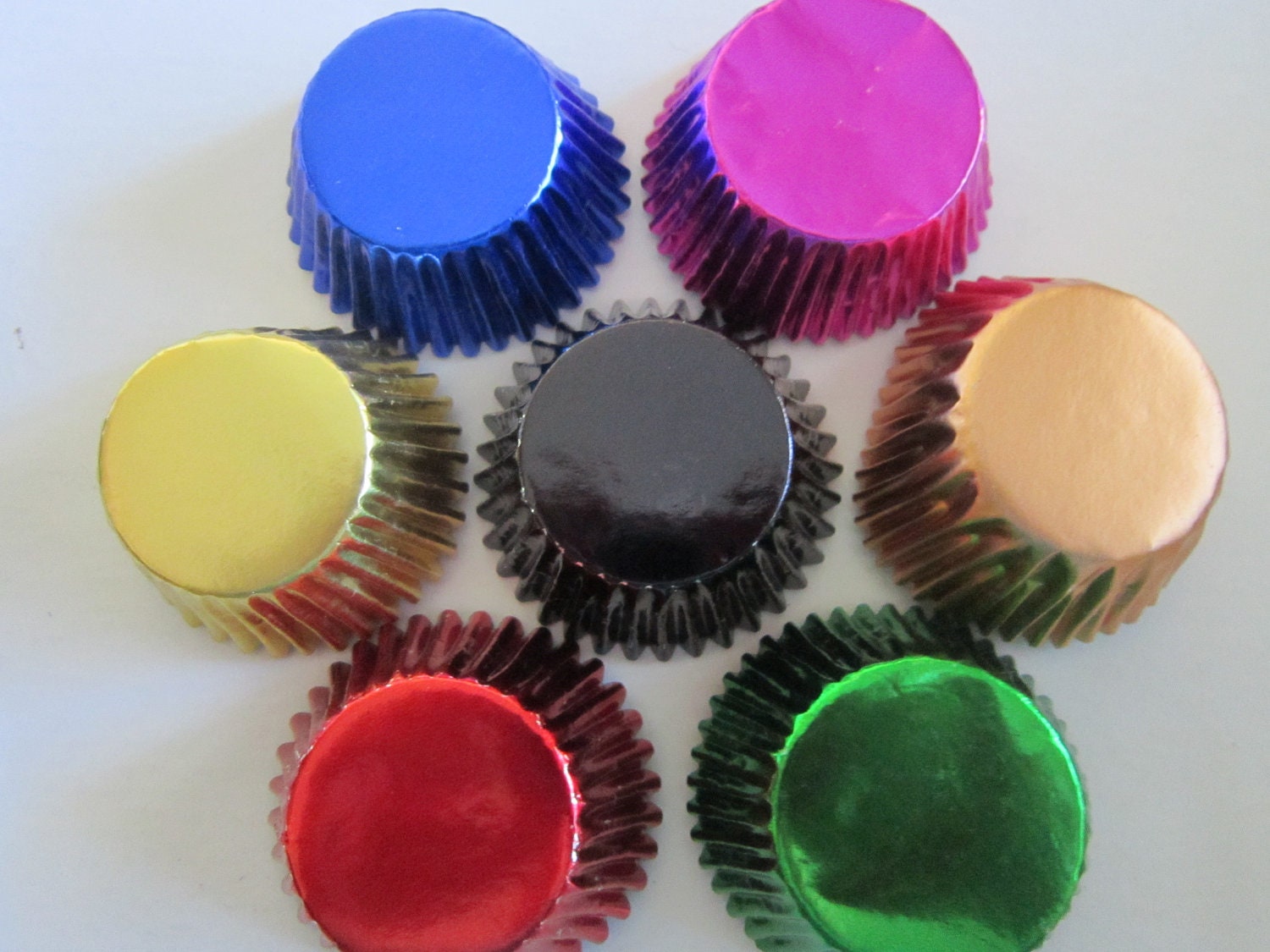 30 MINI Foil Baking Cupcake Liner Papers Cup Il_570xn